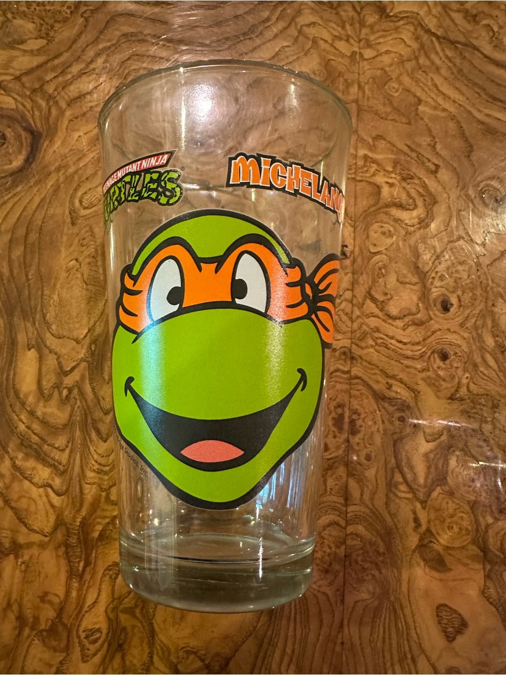 2009 Mirage Studios TMNT Michelangelo Pint Glass Cartoon Nostalgia Ninja Turtles